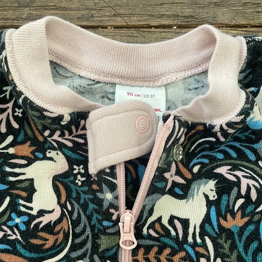 Hanna Andersson Unicorn floral pajamas